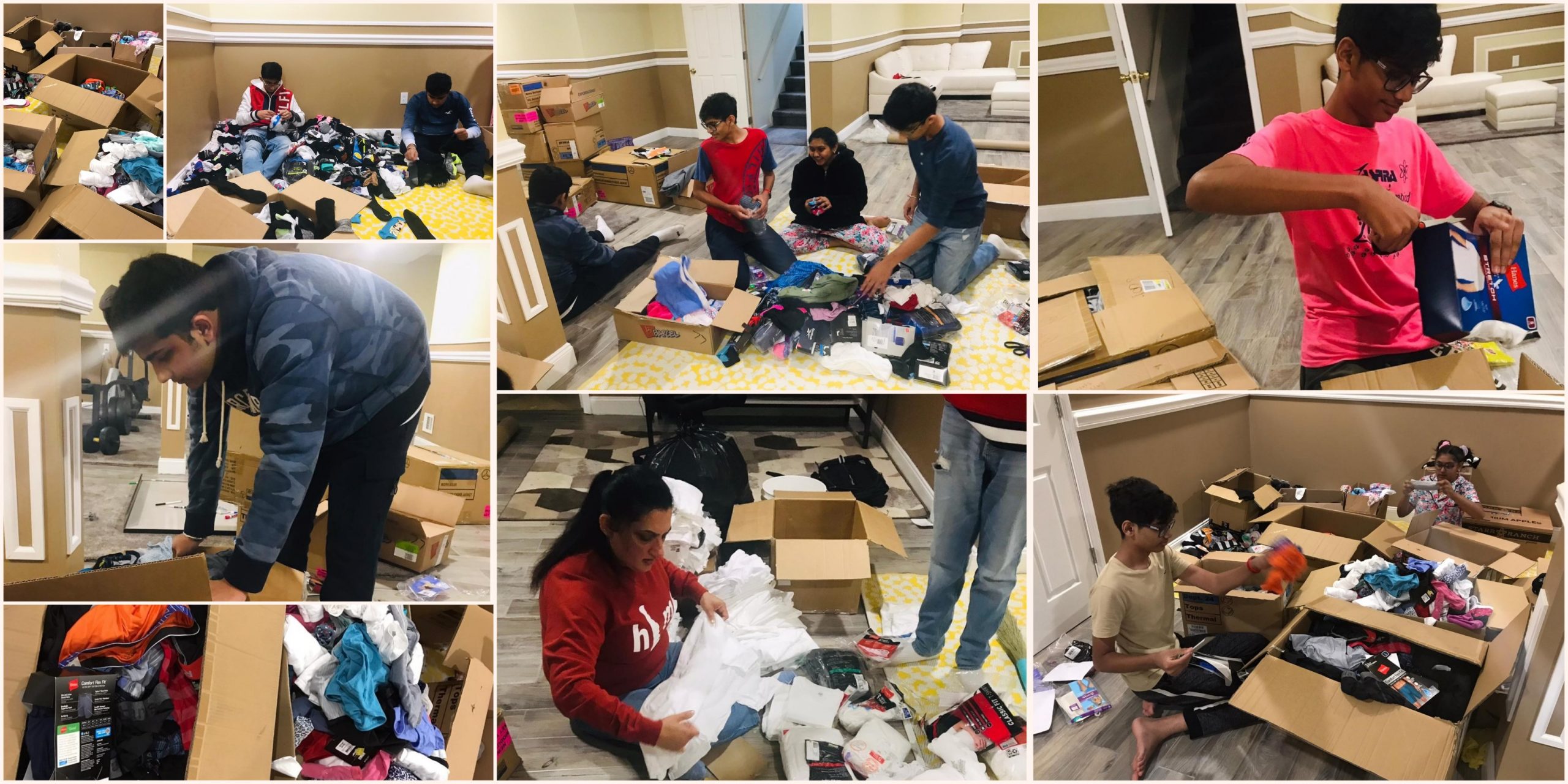 Sorting Walmart Donations Charity Crossing