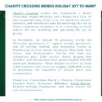 Charity Crossing Brings Holiday Joy to Many